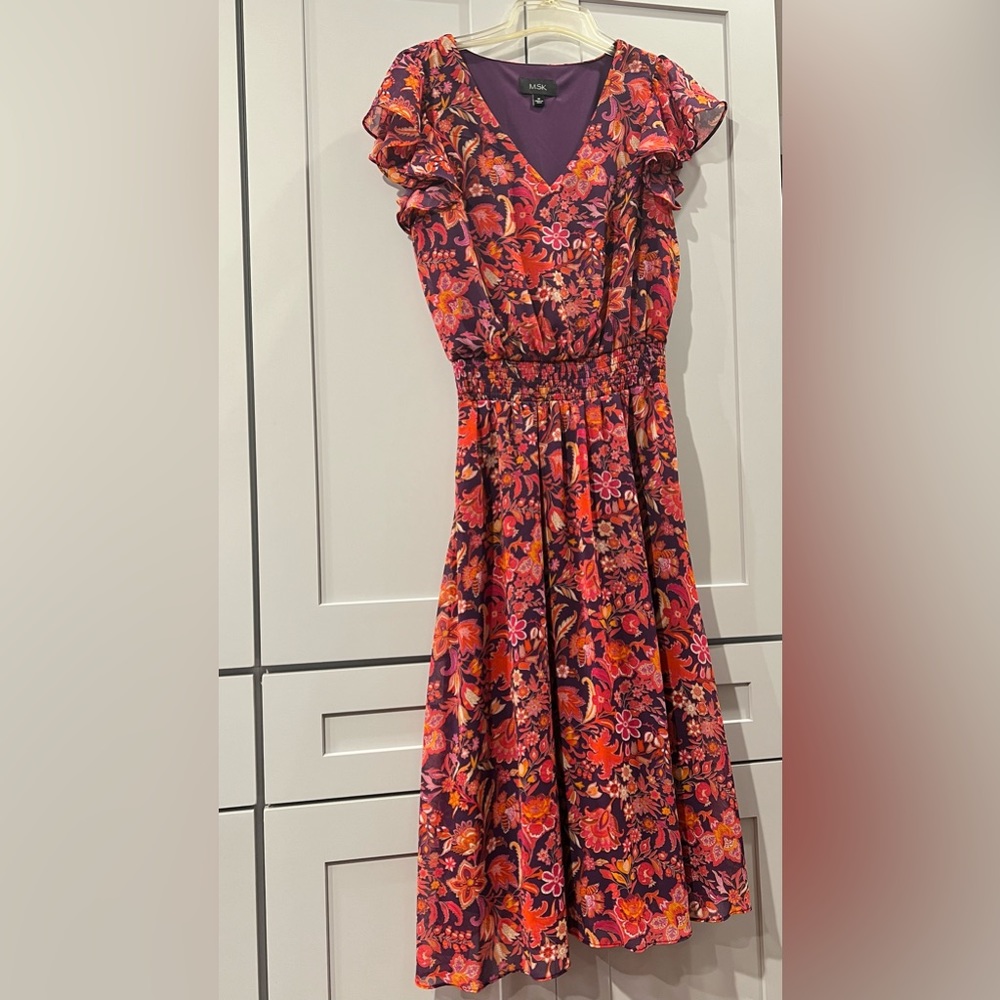 MSK floral dress